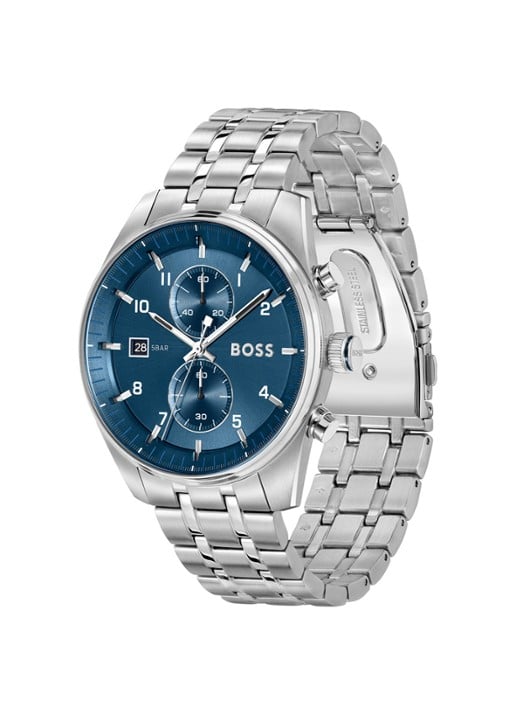 BOSS Skytraveller horloge HB1514216  - detail 3 zilver
