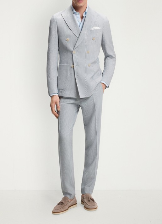 BOSS Slim fit 2-delig pak in wolblend