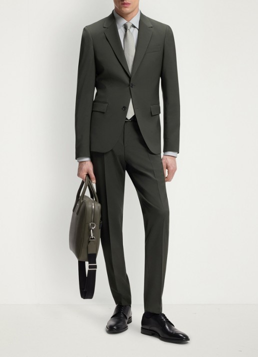 BOSS Slim fit 2-delig pak in wolblend