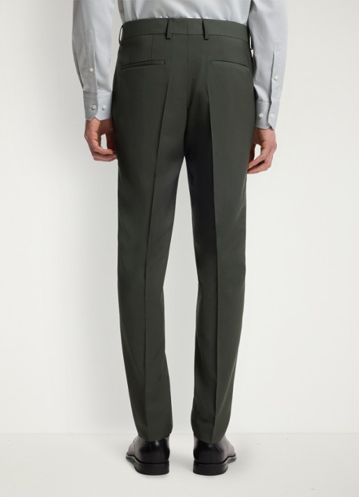 BOSS Slim fit 2-delig pak in wolblend - detail 7 donkergroen