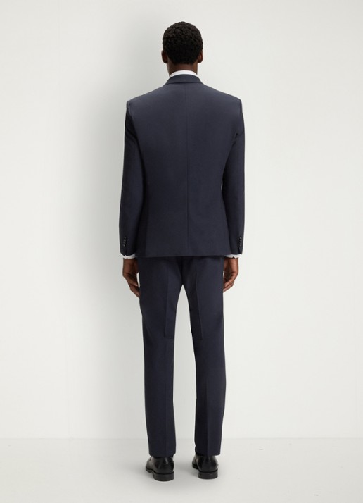BOSS Slim fit 2-delig pak van scheerwol - achterkant 3 donkerblauw
