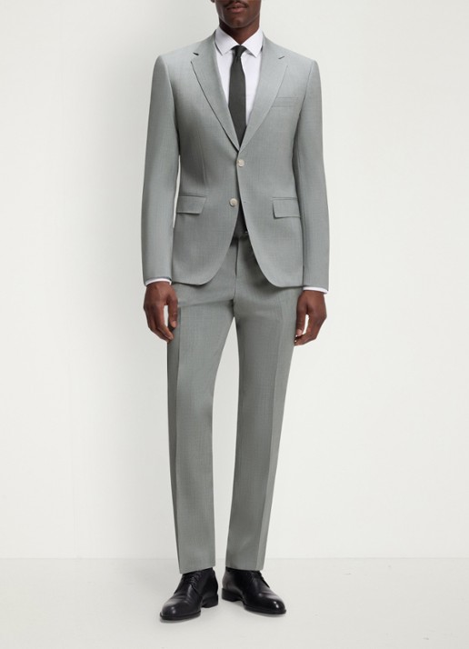 BOSS Slim fit 2-delig pak van wol - detail 4 dark beige-254 / beige