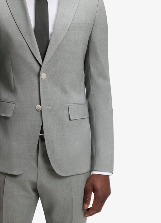 BOSS Slim fit 2-delig pak van wol - detail 5 dark beige-254 / beige