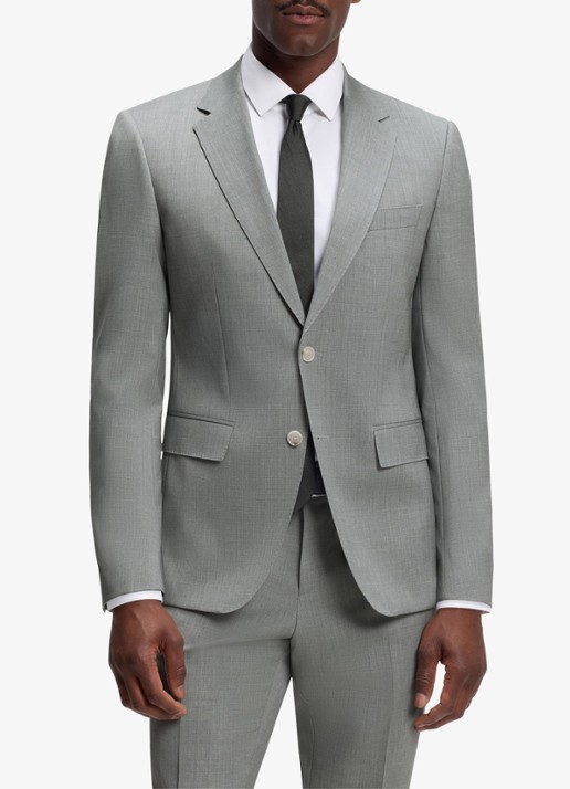 BOSS Slim fit 2-delig pak van wol - voorkant 3 dark beige-254 / beige