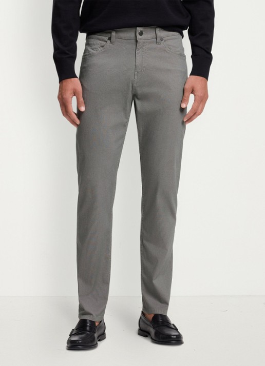 BOSS Slim fit broek met steekzakken