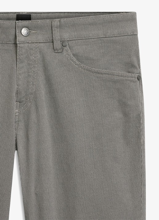 BOSS Slim fit broek met steekzakken - detail 3 zwart