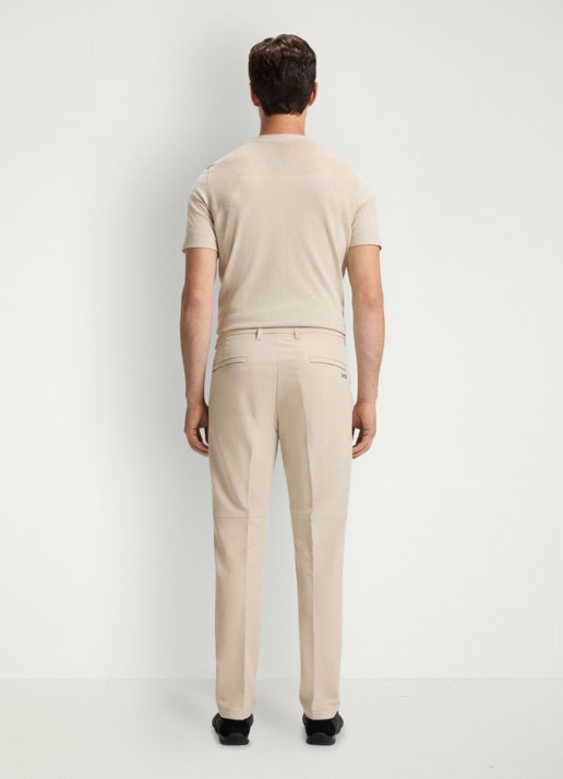 BOSS Slim-fit broek van waterafstotend stretchmateriaal - achterkant 5 medium beige-269 / beige
