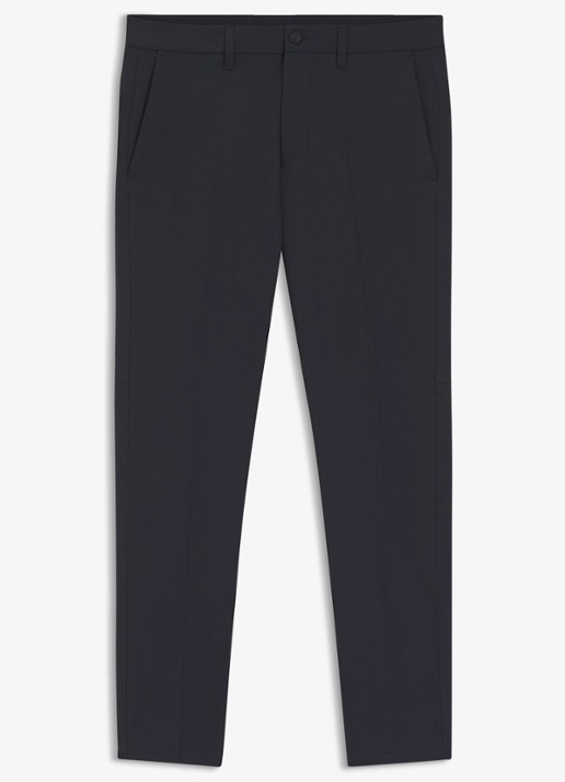 BOSS Slim-fit broek van waterafstotend stretchmateriaal - voorkant 2 dark blue-402 / blauw