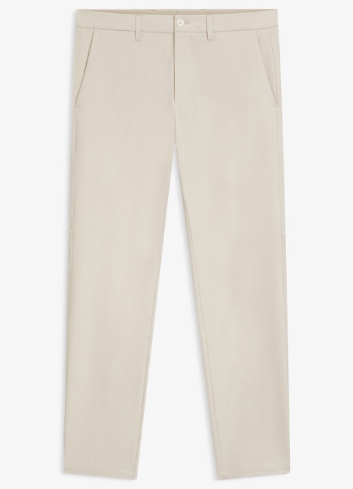 BOSS Slim-fit broek van waterafstotend stretchmateriaal - voorkant 3 open white-131 / wit