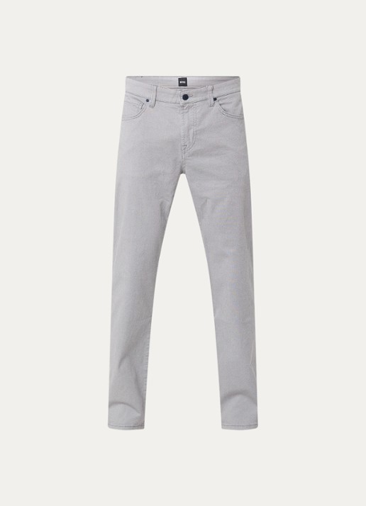 BOSS Slim fit chino met microdessin