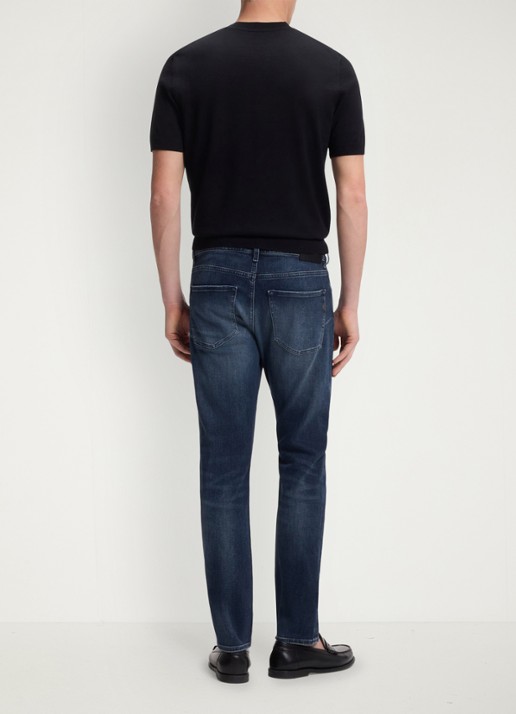 BOSS Slim fit jeans met steekzakken - detail 4 bright blue-435 / blauw