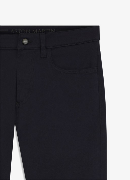 BOSS Slim fit jeans met steekzakken - detail 2 zwart