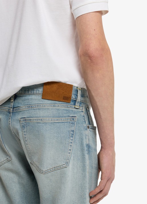 BOSS Slim fit jeans met stretch en medium wassing - detail 5 turquoise/aqua-443 / blauw