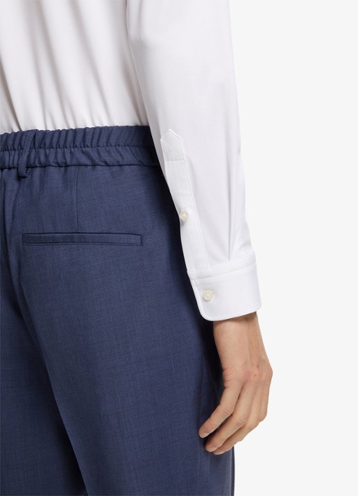BOSS Slim fit overhemd met kent kraag - detail 6 wit