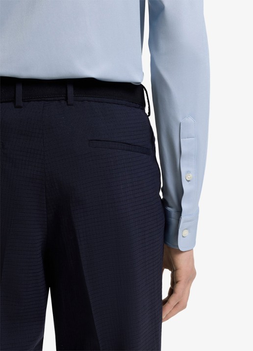 BOSS Slim fit overhemd met kent kraag - detail 6 lichtblauw