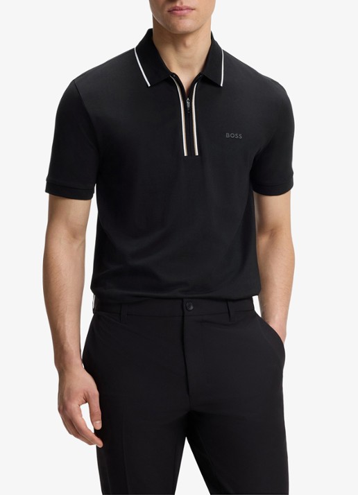BOSS Slim fit polo met logo