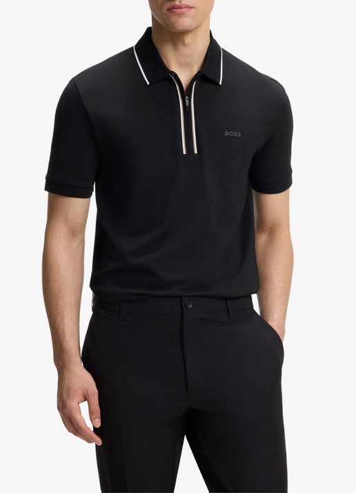 BOSS Slim fit polo met logo