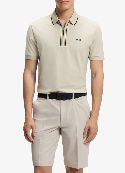 BOSS Slim fit polo met logo