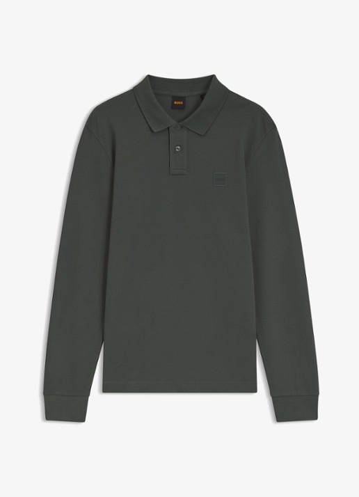 BOSS Slim fit polo van katoen