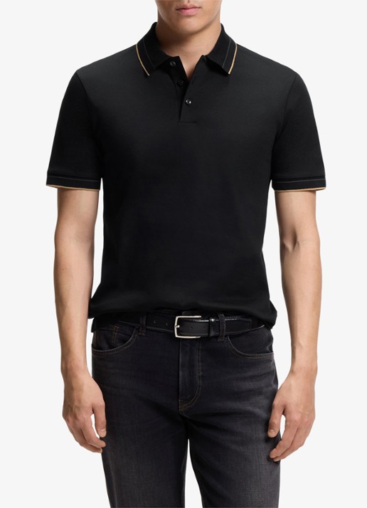 BOSS Slim fit polo van katoen
