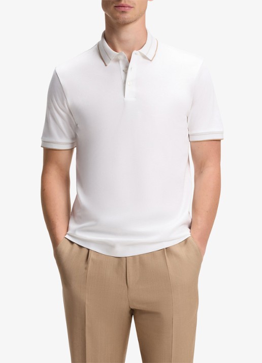 BOSS Slim fit polo van katoen