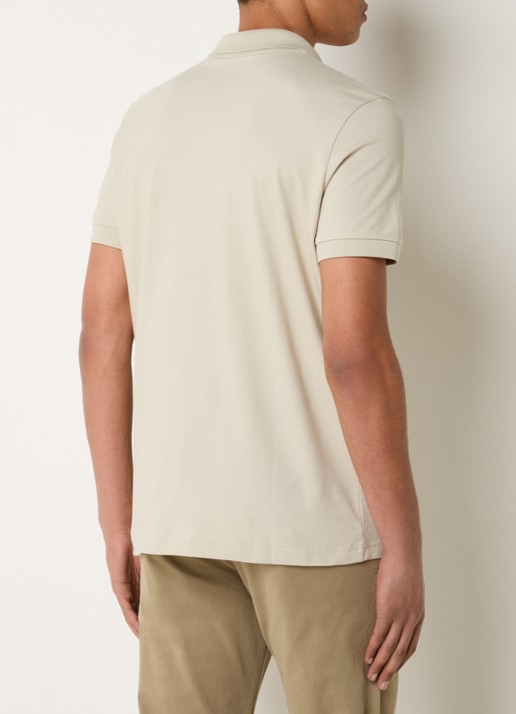 BOSS Slim-fit polo van stretchkatoen met logopatch - achterkant 4 light beige-271 / beige