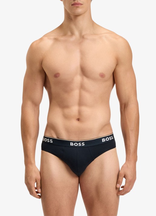 BOSS Slip met logoband in 3-pack - detail 5 blauw