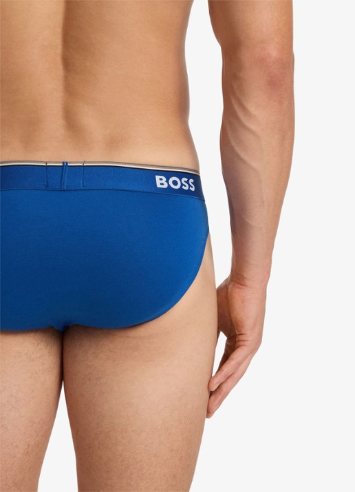 BOSS Slip met logoband in 3-pack - detail 6 blauw