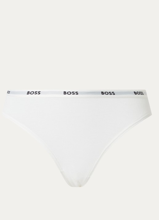 BOSS Slip met logoband - voorkant 2 wit