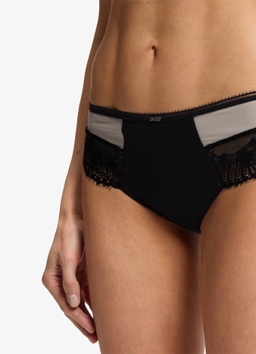 BOSS Slip van kant - detail 2 zwart