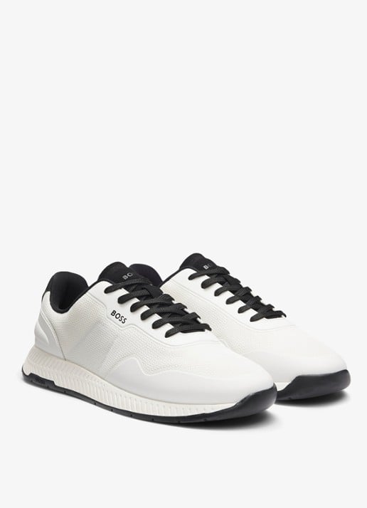 BOSS Sneaker met logo - voorkant 2 wit