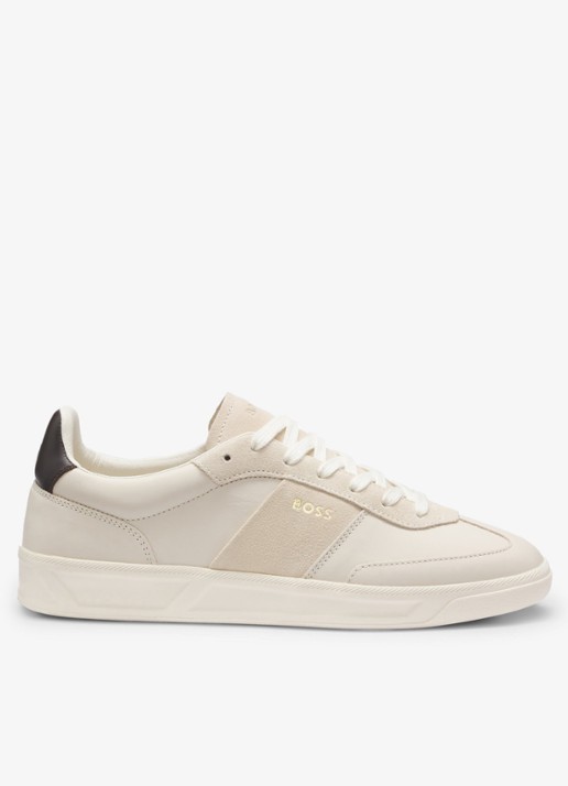 BOSS Sneaker van leer met logo