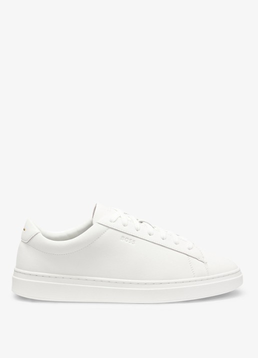 BOSS Sneaker van leer - detail 2 gebroken wit