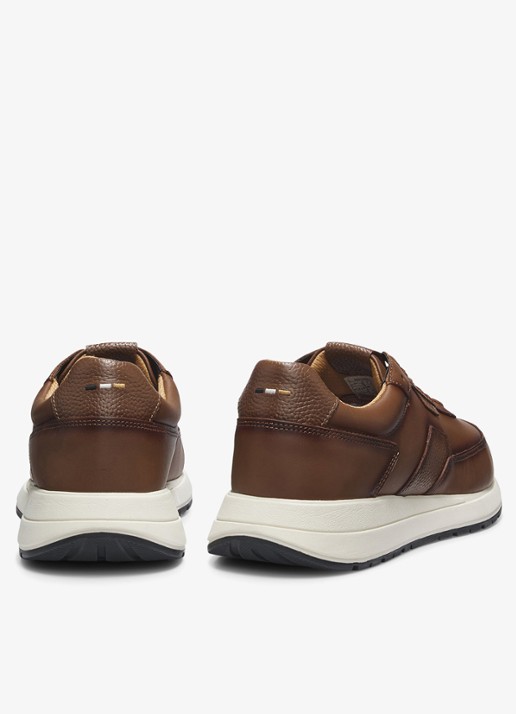 BOSS Sneaker van leer - detail 3 naturel