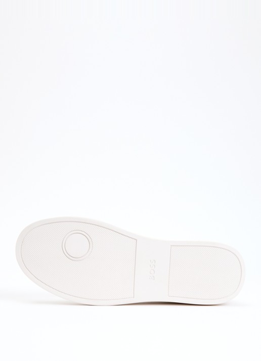 BOSS Sneaker van leer - detail 4 wit