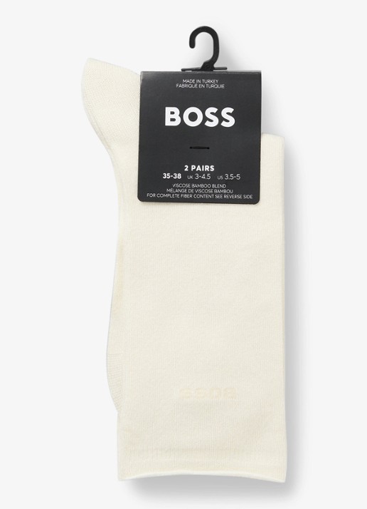BOSS Sokken in 2-pack - achterkant creme
