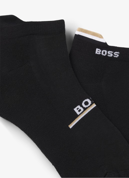 BOSS Sokken in katoenblend in 2-pack - detail 2 zwart