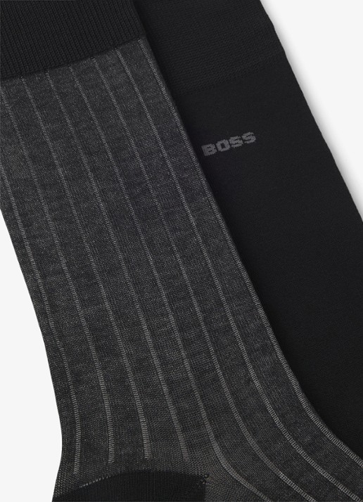 BOSS Sokken met logo in 2-pack - detail 2 zwart