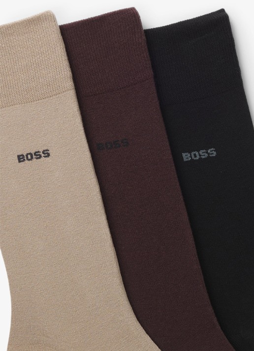 BOSS Sokken met logo in 3-pack - voorkant 2 open miscellaneous-972