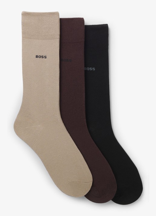 BOSS Sokken met logo in 3-pack - voorkant 3 open miscellaneous-972