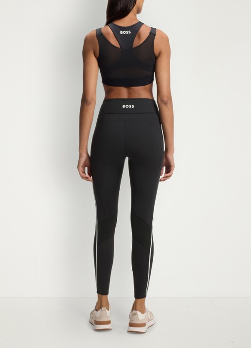 BOSS Sport bh met mesh - achterkant zwart
