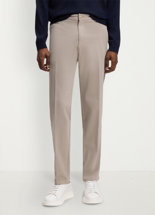 BOSS Straight fit chino met stretch