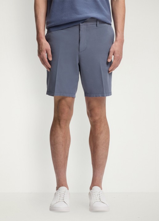 BOSS Straight fit korte broek met steekzakken - detail 9 lichtblauw