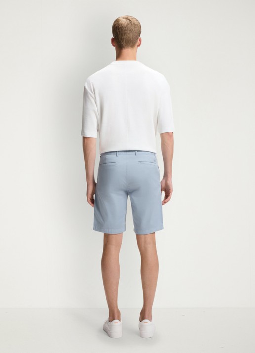 BOSS Straight fit korte chino met steekzakken - detail 5 light/pastel blue-458 / blauw
