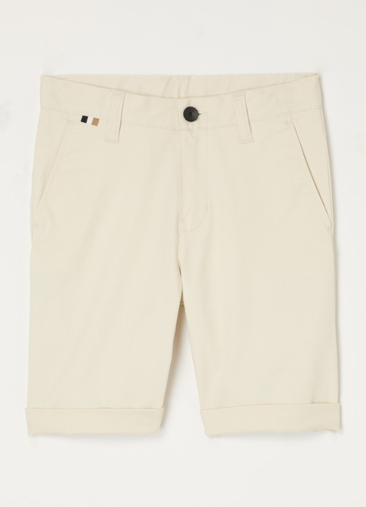 BOSS Straight fit korte chino met steekzakken