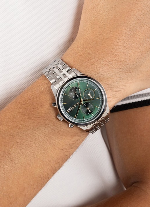 BOSS Stratus horloge HB1514330  - voorkant 2 zilver