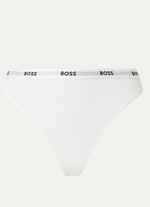 BOSS String met logoband - voorkant 4 wit
