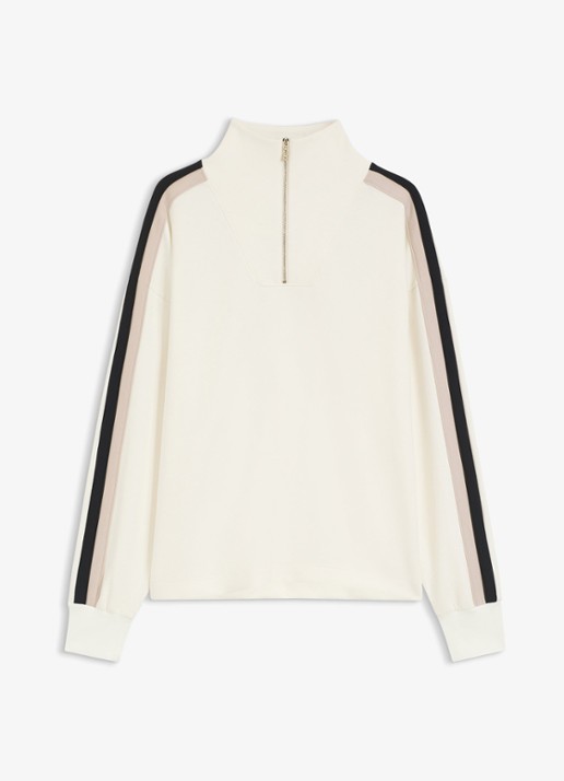 BOSS Sweater met halve rits