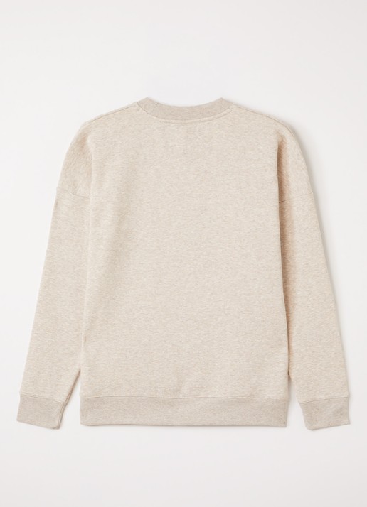 BOSS Sweater met logo - voorkant 2 beige