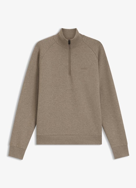 BOSS Sweatshirt met halve rits
